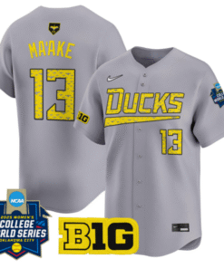 Stefini Ma'ake Jersey #13 Oregon Ducks Softball 2025 World Series Stitched Baseball