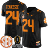 Tennessee Jersey #24 Tennessee Vols Playoff First Round Patch Stitched Football
