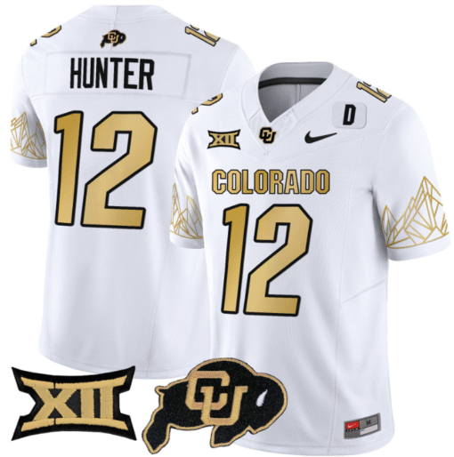 Travis Hunter Jersey #12 Colorado Buffaloes Vapor Limited Stitched Football - Image 2