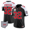 Treveyon Henderson Jersey #32 Ohio State Rose Bowl Football V3 Black Alternate