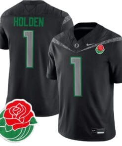 Traeshon Holden Jersey #1 Oregon Ducks Rose Bowl Patch Vapor Stitched Football
