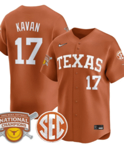 Teagan Kavan Jersey 17 Texas Longhorns 2025 National Champions Orange