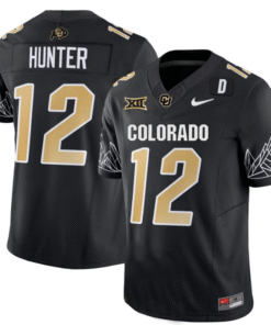 Alternative view of Travis Hunter Jersey #12 Colorado Buffaloes College Stitched Football
