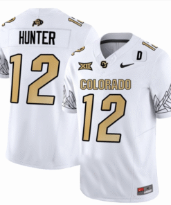 Travis Hunter Jersey 12 Colorado Buffaloes College Football White Home