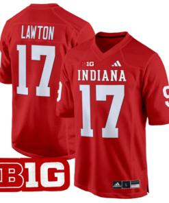 Ty Son Lawton Jersey 17 Indiana Hoosiers 2024 Game V2 Football Crimson