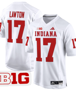 Ty Son Lawton Jersey 17 Indiana Hoosiers 2024 Game V2 Football White