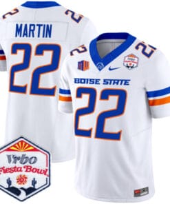 Alternative view of Doug Martin Jersey #22 Boise State Broncos 2025 Fiesta Bowl Patch Stitched Football