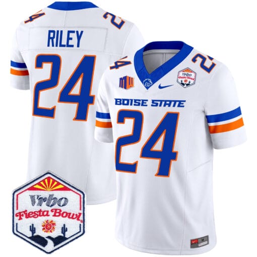 Dylan Riley Jersey #24 Boise State Broncos 2025 Fiesta Bowl Patch Vapor Stitched Football 2 Dylan Riley Jersey #24 Boise State Broncos 2025 Fiesta Bowl Patch Vapor Stitched Football - Image 2