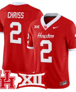Zeon Chriss Jersey 2 Houston Cougars 2025 Vapor Limited Stitched Red