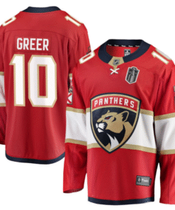 A.J. Greer Jersey 10 Florida Panthers 2025 Stanley Cup Final Home Breakaway Stitched Hockey