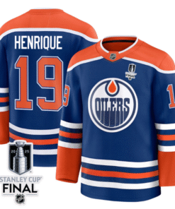 Adam Henrique 19 Edmonton Oilers 2025 STANLEY CUP Final Patch Home Men Jersey Royal