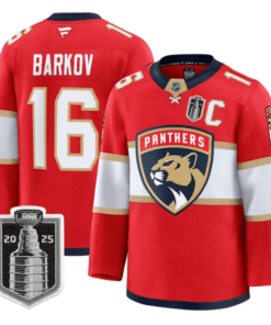 Aleksander Barkov Jersey 16 Florida Panthers 2025 Stanley Cup Final Red