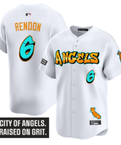 Anthony Rendon Jersey 6 Los Angeles Angels Graffiti Halo Drop Stitched White