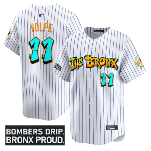 Anthony Volpe Jersey #11 Yankees Graffiti Bronx Bombers Edition Stitched Baseball - Image 3