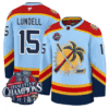Anton Lundell Jersey #15 Florida Panthers 2025 Stanley Cup Back To Back Stitched Hockey