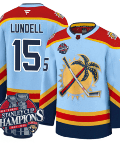 Anton Lundell Jersey #15 Florida Panthers 2025 Stanley Cup Back To Back Stitched Hockey