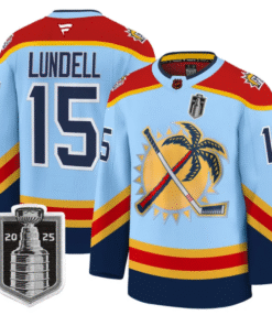Anton Lundell Jersey #15 Florida Panthers 2025 Stanley Cup Final Stitched Hockey