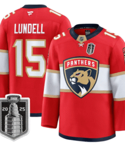 Anton Lundell Jersey 15 Florida Panthers 2025 Stanley Cup Final Stitched Red