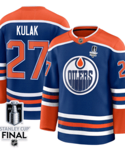 Alternative view of Adam Henrique Jersey 19 Edmonton Oilers 2025 Stanley Cup Final Home Breakaway Stitched Hockey