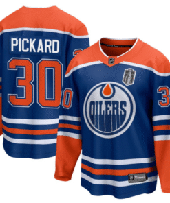 Calvin Pickard Jersey 30 Edmonton Oilers 2025 Stanley Cup Final Home Breakaway Stitched Hockey