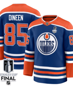 Alternative view of Cam Dineen Jersey 85 Edmonton Oilers 2025 Stanley Cup Final Home Breakaway Stitched Hockey