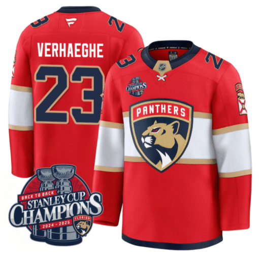 Carter Verhaeghe Jersey #23 Florida Panthers 2025 Stanley Cup Back To Back Stitched Hockey - Image 3