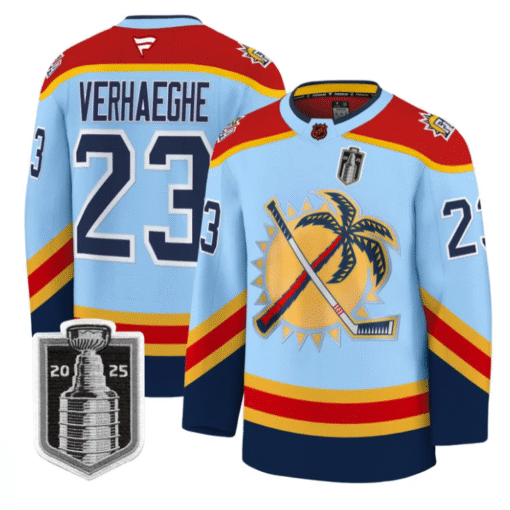 Carter Verhaeghe Jersey #23 Florida Panthers 2025 Stanley Cup Final Stitched Hockey