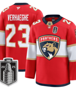 Carter Verhaeghe Jersey 23 Florida Panthers 2025 Stanley Cup Final Stitched Red