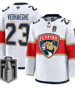 Alternative view of Carter Verhaeghe Jersey #23 Florida Panthers 2025 Stanley Cup Final Stitched Hockey