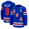 Clayton Keller Jersey #9 USA Hockey 2025 Premium Stitched Hockey