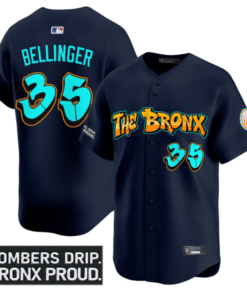 Alternative view of Cody Bellinger Jersey #35 Yankees Graffiti Bronx Bombers Edition Stitched Baseball