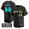 Cole Ragans Jersey #55 Kansas City Royals Graffiti Crown Drop Stitched Baseball