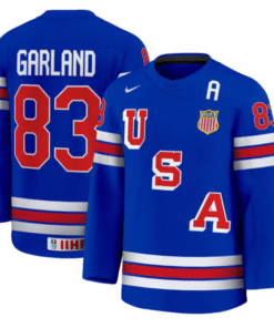 Conor Garland Jersey #83 USA Hockey 2025 Premium Stitched Hockey