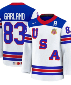 Alternative view of Conor Garland Jersey #83 USA Hockey 2025 Premium Stitched Hockey