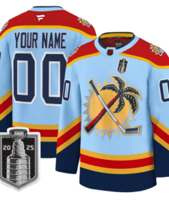 Custom Florida Panthers Jersey 2025 Stanley Cup Final Premium Stitched Hockey
