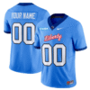 Custom Liberty Flames Jersey Name, Number Football Stitched Light Blue