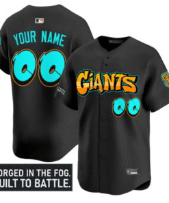 Custom San Francisco Giants Jersey Graffiti Fog City Drop Stitched Baseball