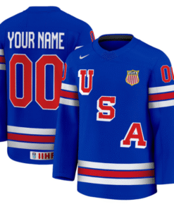 Custom USA Hockey Jersey Name and Number 2025 Premium Stitched Hockey