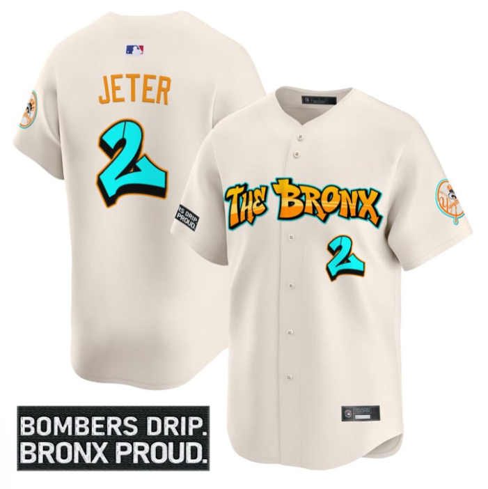 Derek Jeter Jersey #2 Yankees Graffiti Bronx Bombers Edition Stitched Baseball 1 Derek Jeter Jersey #2 Yankees Graffiti Bronx Bombers Edition Stitched Baseball