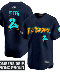 Alternative view of Derek Jeter Jersey #2 Yankees Graffiti Bronx Bombers Edition Stitched Baseball