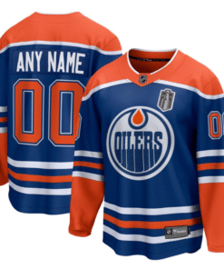 Custom Edmonton Oilers Jersey 2025 Stanley Cup Final Home Breakaway Stitched Hockey