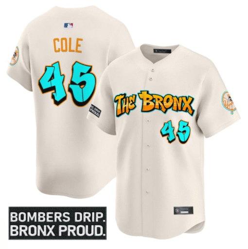 Gerrit Cole Jersey #45 Yankees Graffiti Bronx Bombers Edition Stitched Baseball