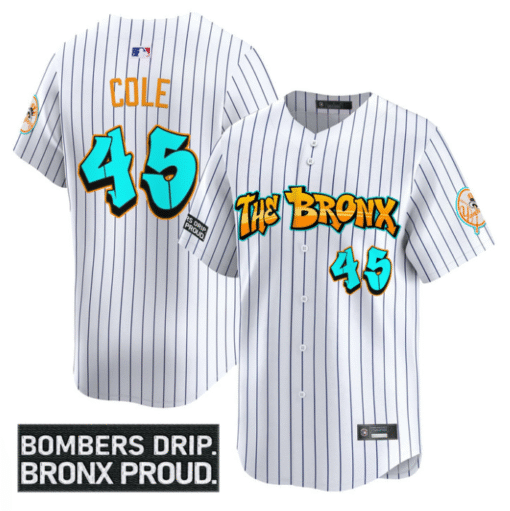 Gerrit Cole Jersey #45 Yankees Graffiti Bronx Bombers Edition Stitched Baseball - Image 3