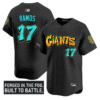 Heliot Ramos Jersey #17 San Francisco Giants Graffiti Fog City Drop Stitched Baseball