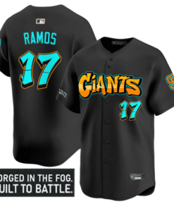 Heliot Ramos Jersey #17 San Francisco Giants Graffiti Fog City Drop Stitched Baseball