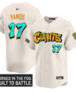 Alternative view of Heliot Ramos Jersey #17 San Francisco Giants Graffiti Fog City Drop Stitched Baseball