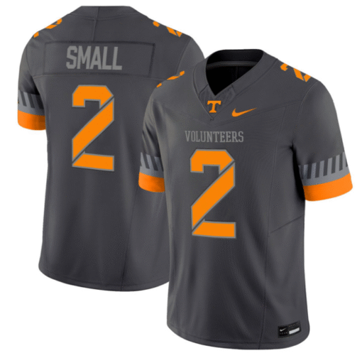 Jabari Small Jersey #2 Tennessee Vols 2025 Smokey Grey Series Stitched Football - Image 2
