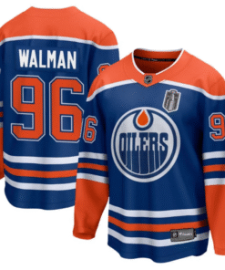 Jake Walman Jersey 96 Edmonton Oilers 2025 Stanley Cup Final Home Breakaway Stitched Hockey