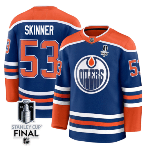 Jeff Skinner Jersey 53 Edmonton Oilers 2025 Stanley Cup Final Home Breakaway Stitched Hockey - Image 2