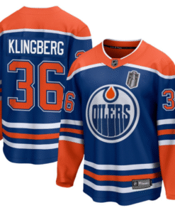 John Klingberg Jersey 36 Edmonton Oilers 2025 Stanley Cup Final Home Breakaway Stitched Hockey